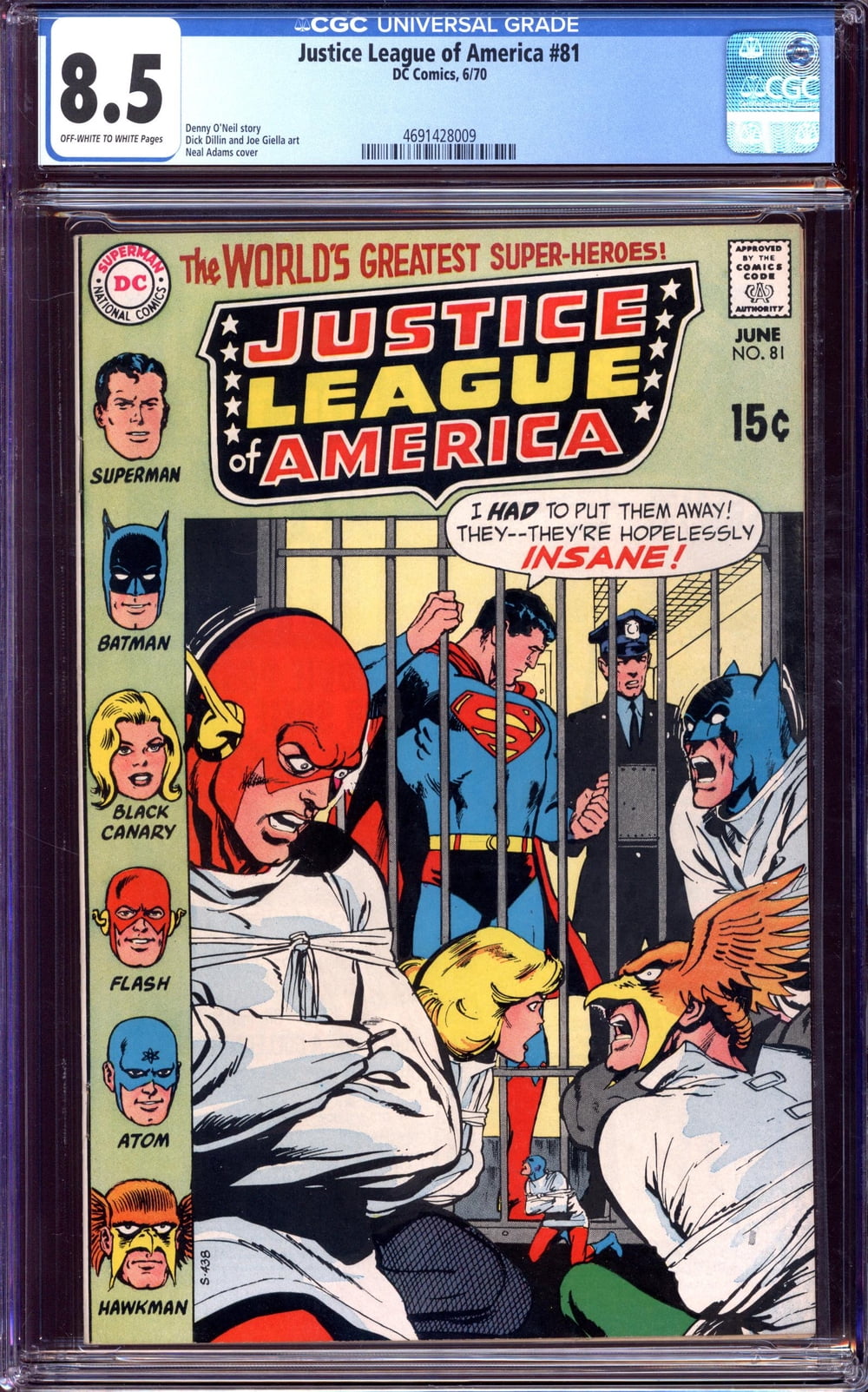 Cover of Justice League of America #81