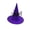 Purple-A, variant on Penkiiy Halloween Purple Witch Hat with Black Fluffy Spider Halloween Witch Cap for Adults Halloween Accessory Black
