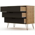 thumbnail image 6 of Rockefeller 35" Dresser in Gray (3-Drawer), 6 of 11