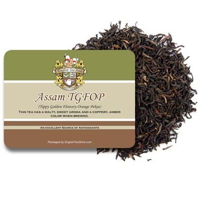 Organic Assam TGFOP Tea - Loose Leaf Pouches - (Best Assam Loose Tea)