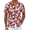 Wine Red - White Floral, variant on COOFANDY Mens Beach Shirts Short Sleeve Floral Button Down Shirt Island Cruise Ship Essentials