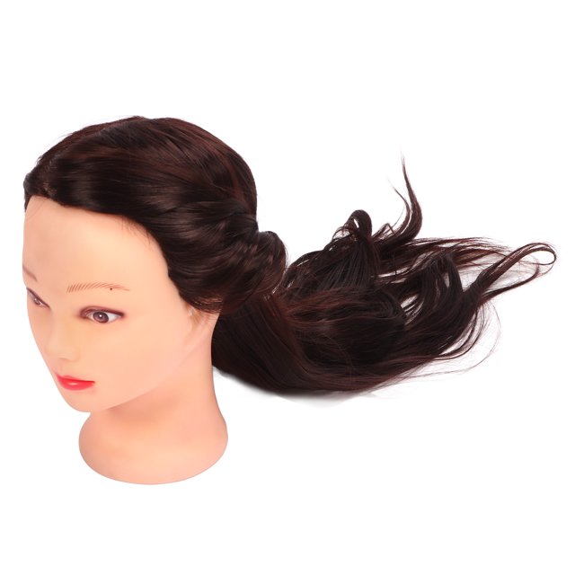 Cabeza De Muñeca Para Entrenamiento De Peluquería, Cabeza De Maniquí De Práctica De Silicona, Maquillaje Portátil Seguro Con Soporte Para Peluquería