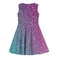 thumbnail image 5 of Delliss Little Girls Sleeveless Sequin Dress Cute Summer Sundress Tutu Dress A-Line Playwear Dress, 5 of 7
