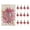 Hot Pink, variant on KDFWDM 12-Piece Christmas Eight-Pointed Star Ornament Set, 2 x 3 Inch Miniature Delicate Star Decor for Tree Branches, Festive Small Hanging Accents for Holiday Home Decorating