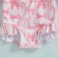 thumbnail image 6 of Povozer Girls Swimsuit 2 Piece Bathing Suit 2025 Infant Baby Swimsuit Girl Long Sleeve UPF 50+ Sun Protection One-Piece Rash Guard with Hat Zipper Bathing Suit for 18-24 Months,Light Pink, 6 of 6