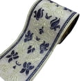 thumbnail image 3 of Cinta De Costura Jacquard Para Muebles Del Hogar, Fundas De Almohada, Diadema, Azul, Blanco, 6cm Sunnimix Cinta Jacquard, 3 of 8
