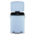 thumbnail image 3 of happimess Marco Rectangular 10.6-Gallon Double Bucket Trash Can with Soft-Close Lid, Tide Pool Blue, HPM1005H, 3 of 6