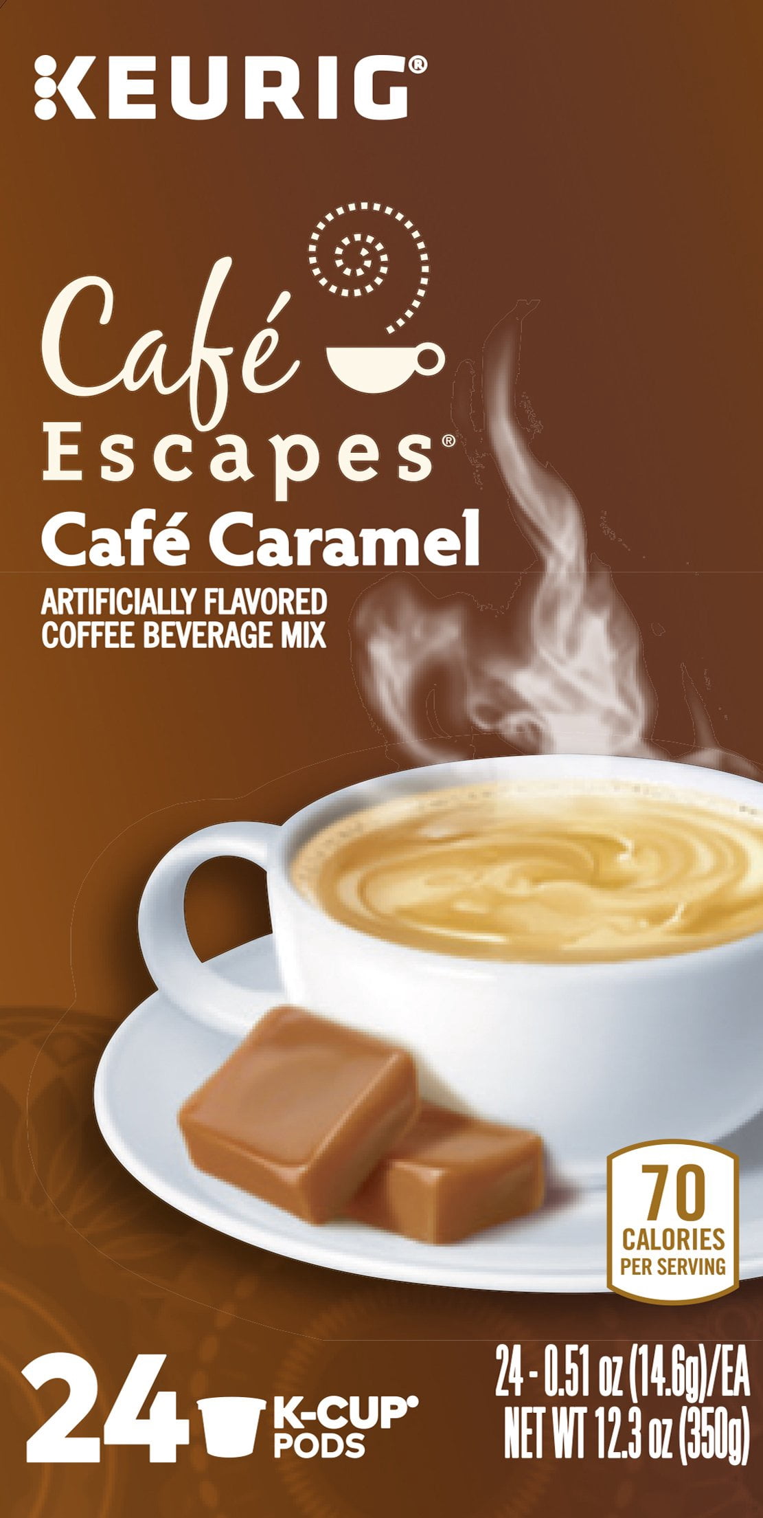 Keurig Kcup Cafe Escape Caramel 24ct