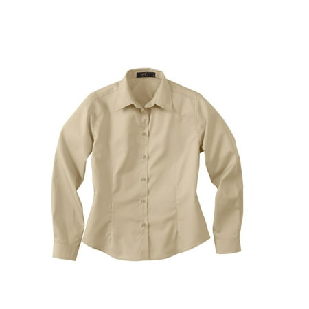 - Ash City Ladies' Long Sleeve Shirt With Teflon Button Down 77014
