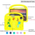 thumbnail image 3 of ELEHOLD Case for Apple iPad Air 11 (2024)/pro11 2024, Fun Animal Design EVA Durable Case with Handle & Stand & Strap, Easy Carry for Children,Yellow, 3 of 9