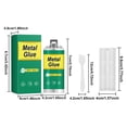 thumbnail image 4 of Metal Glue - Heavy Duty Metal Glue & Steel Epoxy,High Strength Waterproof Epoxy Adhesive for Metals, Plastic, Ceramic, Wood, Glass, Strong Adhesive Repair for Automotive, Plumbing, DIY & Construction, 4 of 10