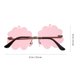 thumbnail image 3 of KAKOWELY Gafas de sol de moda irregulares, gafas sin montura, gafas de sol personalizadas para fiestas y festivales., 3 of 4