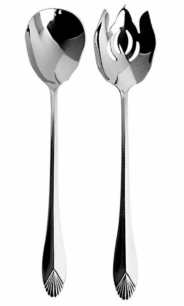 Safrano Stainless Steel Master Salad Serving Utensils, 2Piece Set