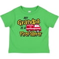 thumbnail image 3 of Inktastic My Grandpa is a Firefighter with Fire Truck Boys or Girls Toddler T-Shirt, 3 of 5
