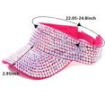 thumbnail image 4 of Rhinestone Sport Sun Visors Hats for Women Adjustable Glitter Cap, 4 of 4