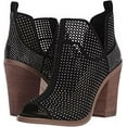 thumbnail image 4 of Vince Camuto Kiminni Black Fashion High Block Heel Pull On Ankle Booties (Black, 11), 4 of 4