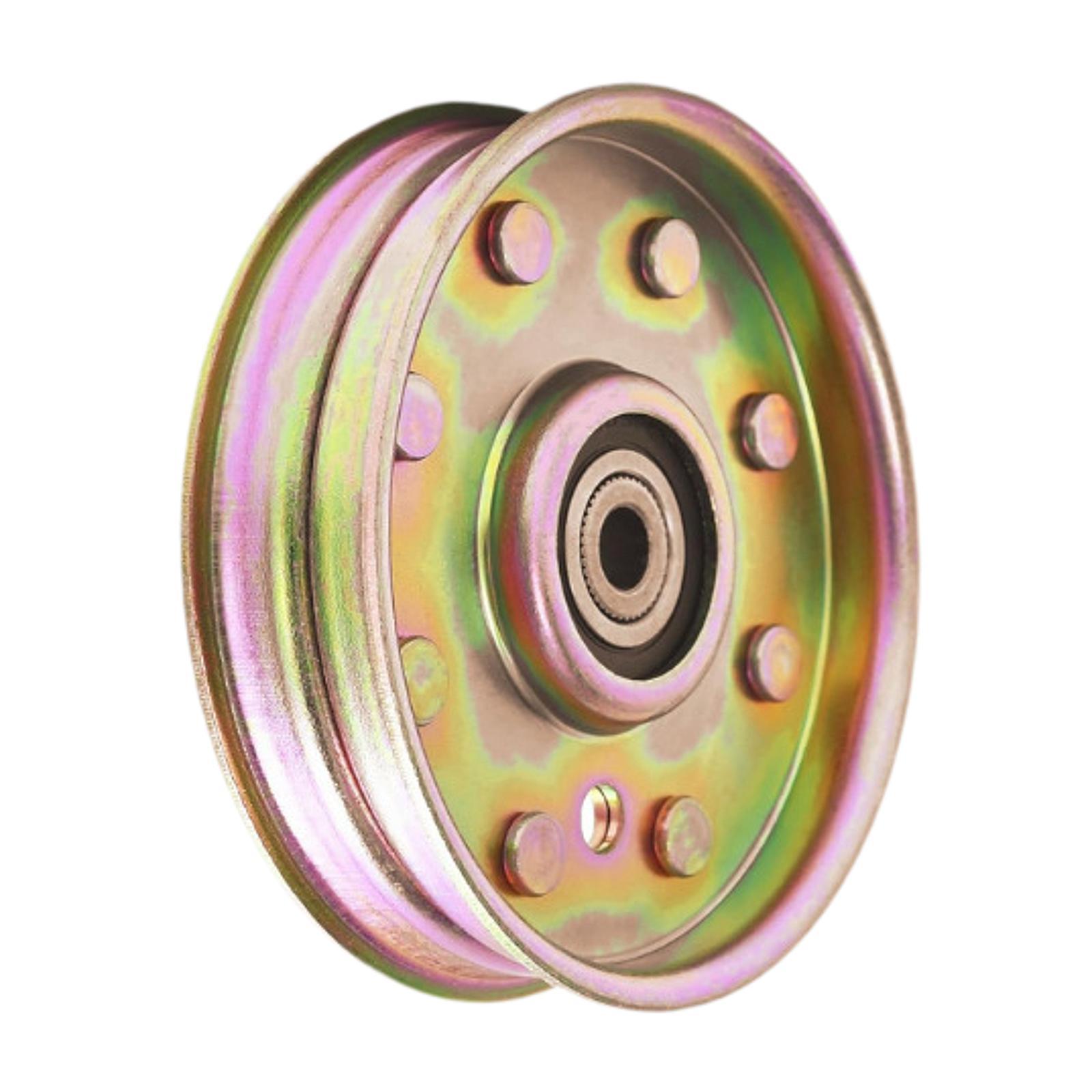 koolsoo Flat Idler Pulley 01004081 Easy Installation Lawn Mower Part Yard Machine Patio Drive Idler Pulley Component 02005077 Replace