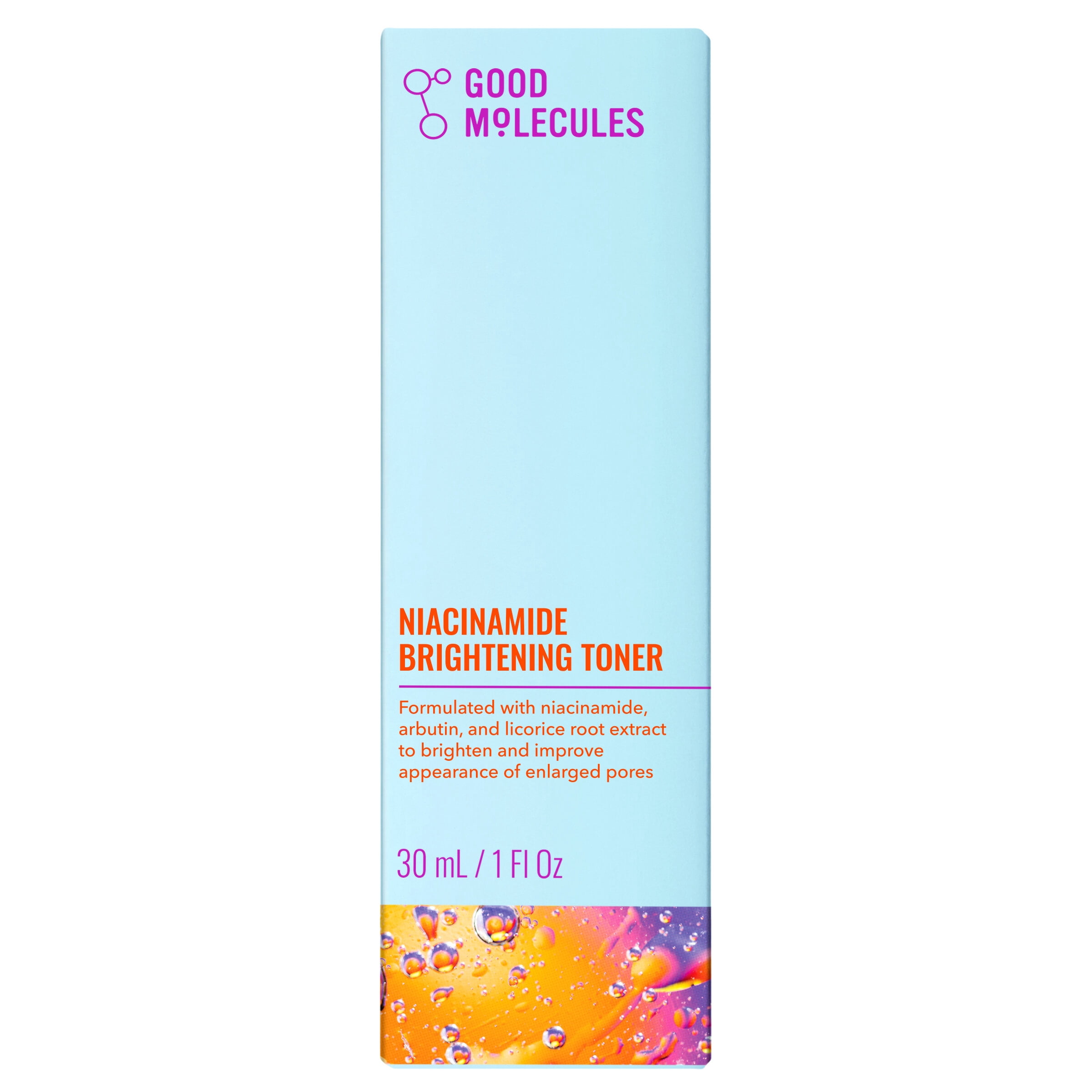 Good Molecules Niacinamide Brightening Toner - Toner with Niacinamide & Arbutin for Balancing Skin Tone & Minimizing the Look of Pores, Skincare for Face, 1 fl oz