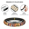thumbnail image 6 of Lsque Bluey Pattern Elastic Stretch Steering Wheel Cover,Universal 15 inch, Microfiber Breathable Ice Silk, Anti-Slip, Odorless, Easy Carry, 6 of 7