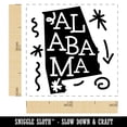 thumbnail image 2 of Alabama State with Text Swirls Self-Inking Rubber Stamp Ink Stamper - Blue Ink - Small 1 Inch, 2 of 7
