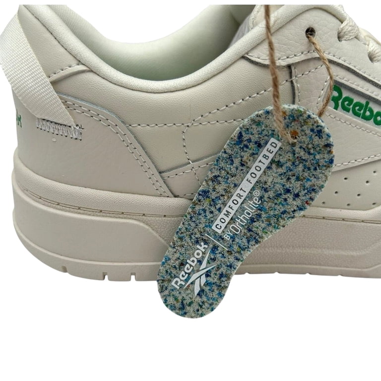 れれ Reebok Tech Geo Womens Leather Casual Sneaker Size 7.5 White Chalk