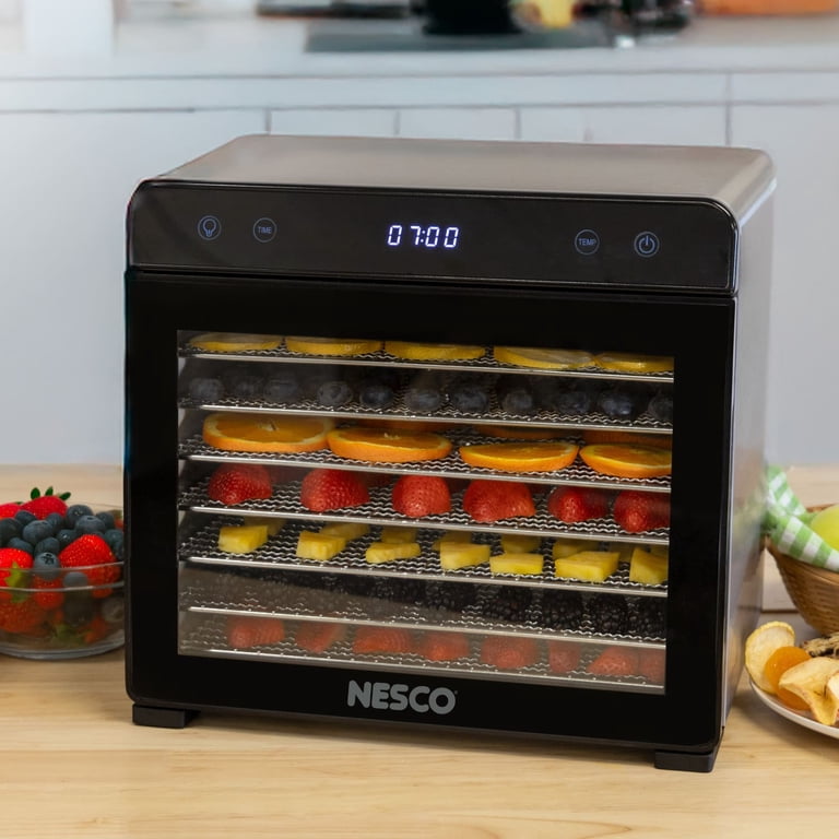 Free Shipping! NESCO Stainless Steel Digital Dehydrator with Glass