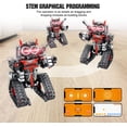 thumbnail image 3 of Remote Control Building Toys, 3-in-1 STEM Robot Building Kit for Kids,408 PCS Remote & APP Controlled Stunt Robot, 3 of 5