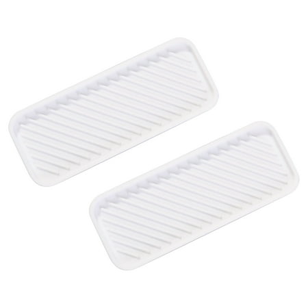 

Shuzyun Clearance Sale 2pcs Kitchen Counter Sink Tray Table Storage Organiser Soft Silicone Drain Mat