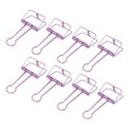 thumbnail image 1 of Paper Clamps, Simple Style Durable Metal Wire Binder Clips 30Pcs  For Office Gold,Rose Gold,Purple, 1 of 8