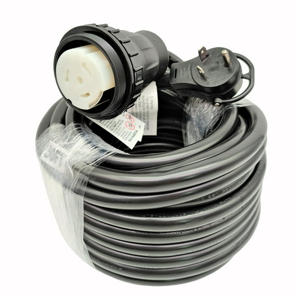 Parkworld 886542 RV 30A to Shore Power 50A Extension Cord Adapter TT-30P to SS2-50R (50FT)