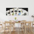thumbnail image 2 of Card game spades royal flush closeup - 20"x60" canvas - Print on demand, 2 of 5