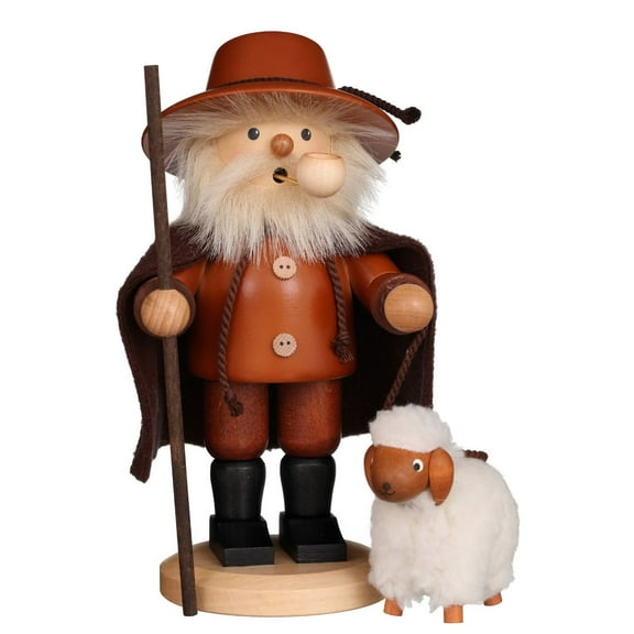 Alexander Taron 9.5" Orange and Brown "Shepherd" Incense Burner