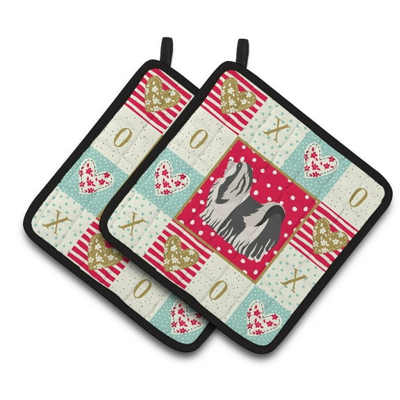 Havanese #1 Love Pair of Pot Holders
