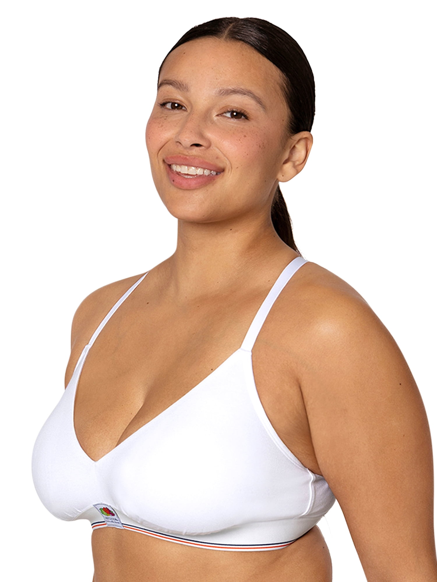 fresh collection by Fruit of the Loom Women's Cotton Triangle Bralette