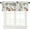 Peony Rose Flowers and Hummingbird, variant on Valance Curtains for Windows,Watercolor Blue Flowers and Leaves Semi Sheer Curtain Valance,Short Rod Pocket Window Treatment,Window Valance Curtains for Kitchen Living Room Bedroom Windows 54"x18"