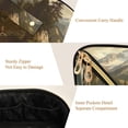 thumbnail image 5 of FORMRS Makeup Bag Travel Cosmetic Organizer for Women Fold Flat Zipper Pouch with Handle, Snow Mountains, 5 of 8