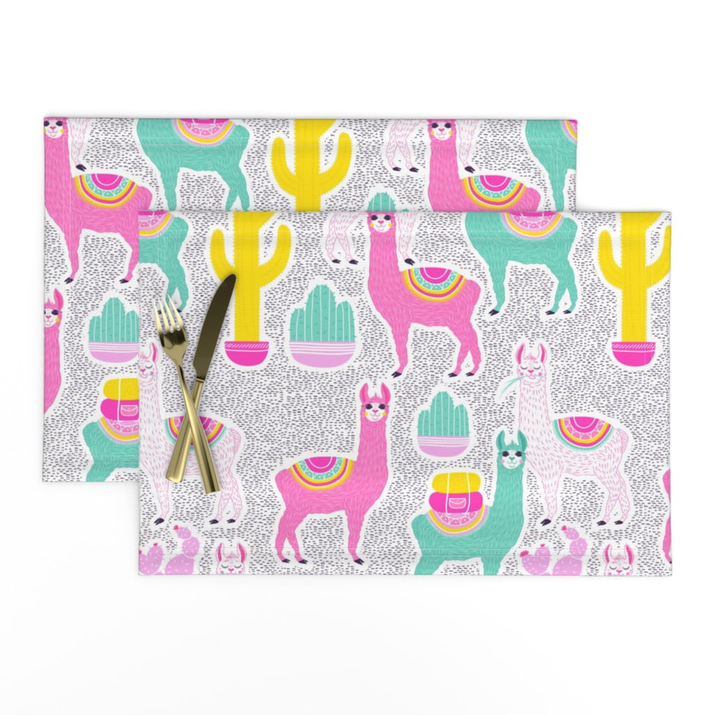 Michel Design Works 17 x 11 Paper Placemats Pad/25 Garden Party Deer Bear Fox .. 