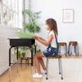 thumbnail image 6 of ECR4Kids Daisy Stackable Stool with Glides Seating Set, Flexible Seating, Chocolate, 8-Piece, 6 of 9