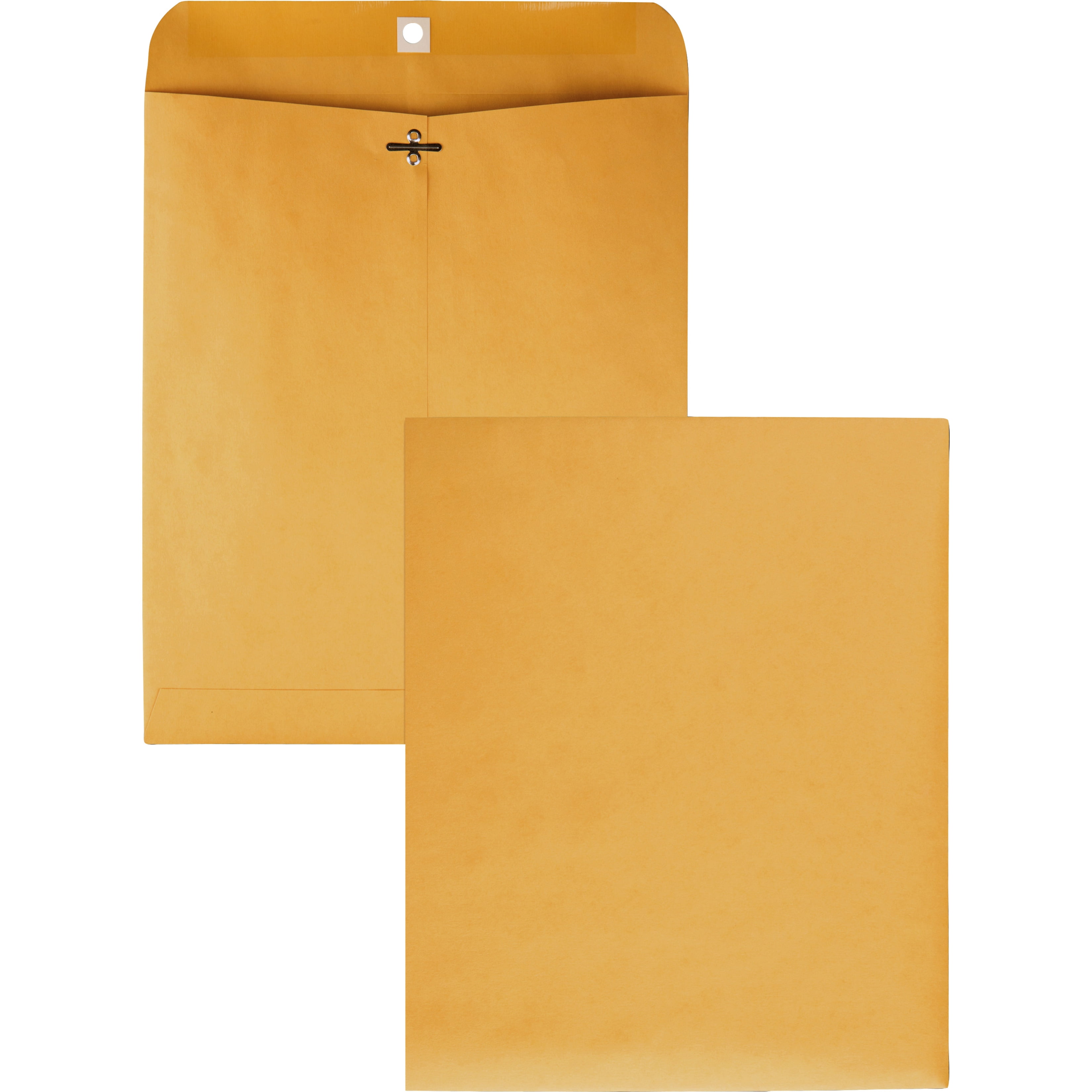 Quality Park, QUA37895, 10 x 12 Clasp Envelopes with Deeply Gummed Flaps, 100 / Box, Kraft