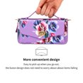 thumbnail image 4 of Feishell for Apple iPhone 11 Crossbody Wallet Detachable Case,for Women Girls,Flower Pattern PU Leather RFID Blocking Multi Card Slots Zipper Phone Case with Shoulder & Hand Strap,Purple, 4 of 12