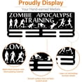 thumbnail image 6 of Zombie Apocalypse Training Medal Hanger Display Funny Running Competition Medal Holder Frame Iron 40+ Medal Hook, 6 of 9
