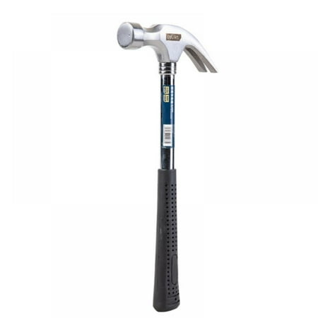 

SUPERHOMUSE Deli Iron Claw Hammer With Steel Pipe Handle Woodworking Nail Puncher Repair Hand Tool Official Genuine Authorization