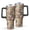Pioneer Flower Floral-2, variant on 40oz Pioneer Flower Floral Print Pattern Insulated Tumbler with Handle, BPA-Free Leak Proof Lid and Straws, Double Wall Vacuum, Hot 12h/Cold 34h