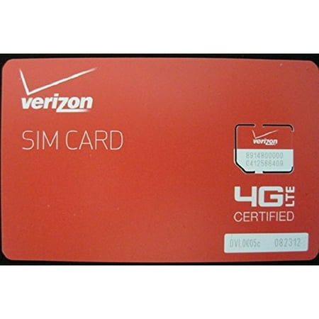 Verizon Wireless 4G LTE Certified MICRO SIM Card