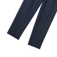 thumbnail image 3 of AILIYIL Women'S Solid Color High Waisted Straight Leg Pants Are Suitable For Daily Commuting Wear Casual Lohas Time Slacks (Navy Blue,XS), 3 of 7