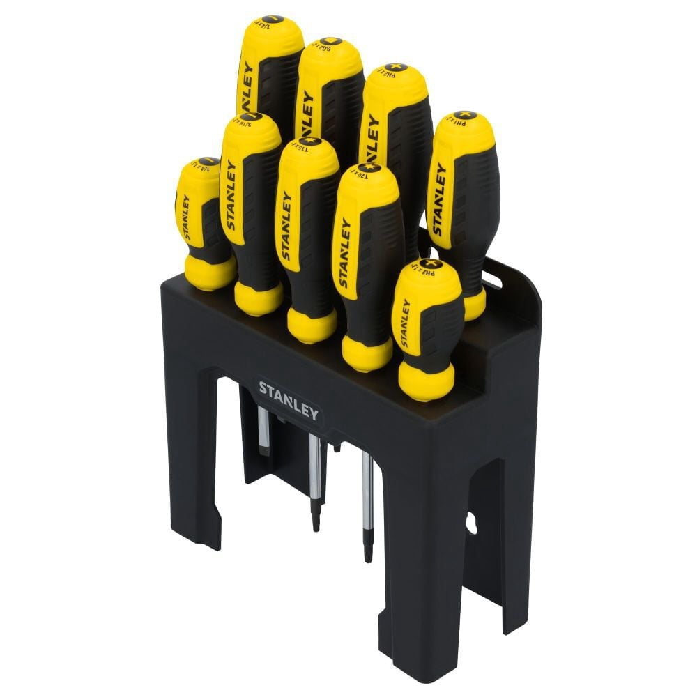 Stanley Screwdriver Set With Stand 9Pc