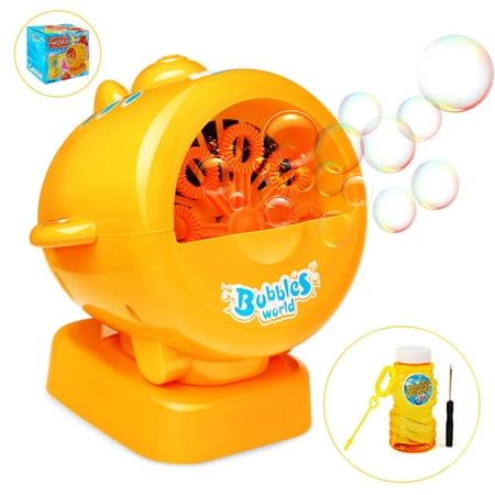 Bubble Machine Automatic Airplane Bubble Blower Bubble Maker Bubble Making Machine Toys for Kids 1000 Bubbles per Minute with Solution Best Gift for Summer Indoor Outdoor (Best Indoor Paper Airplane)