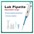 thumbnail image 2 of Laboratory Automatic Pipette Single Channel Adjustable Micropipette Equipment Plastic Transfer Pipettor With Pipette Tips ,Easy Calibration, 2 of 5