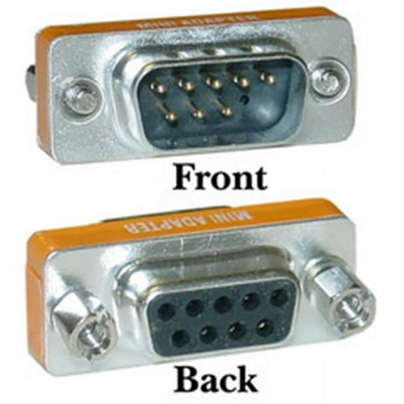 Cable Wholesale Mini Null Modem Adapter- DB9 Male to DB9 Female