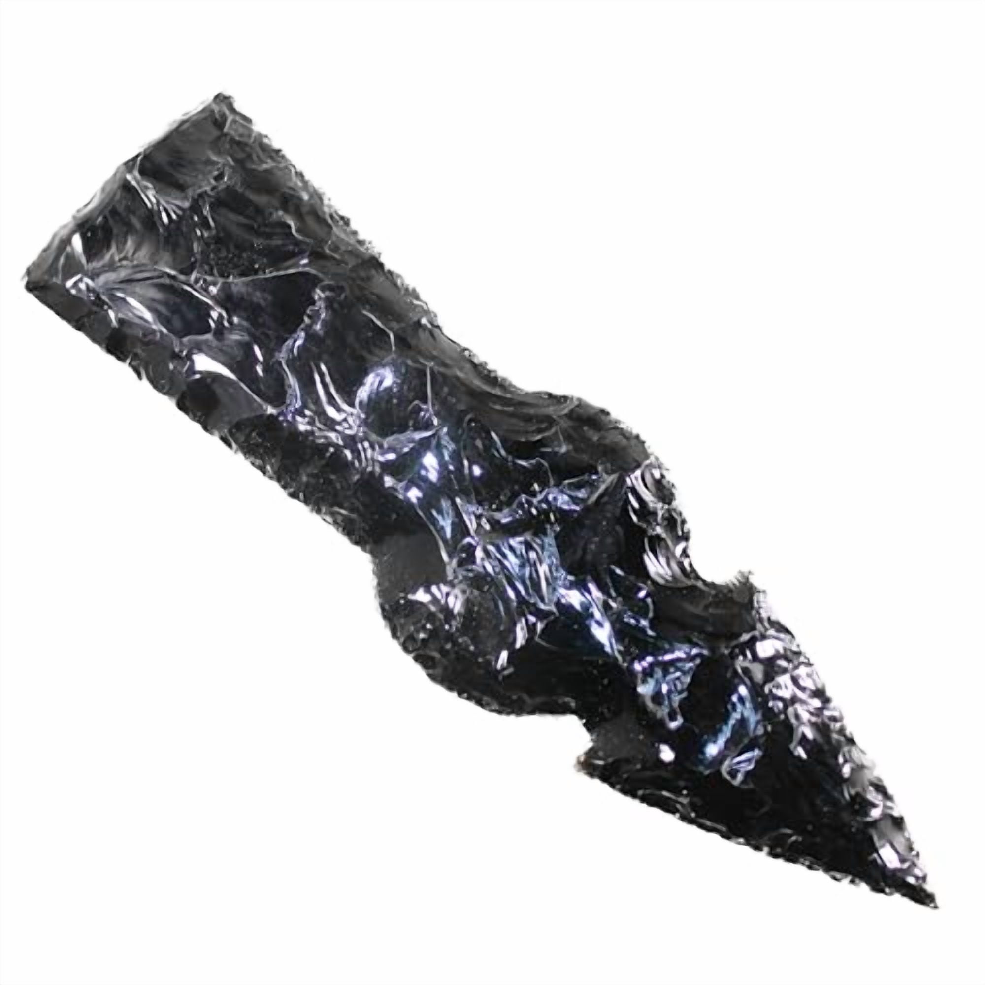 1 Obsidian Ornamental Tomahawk Head #2844  Ax Axe Hatchet